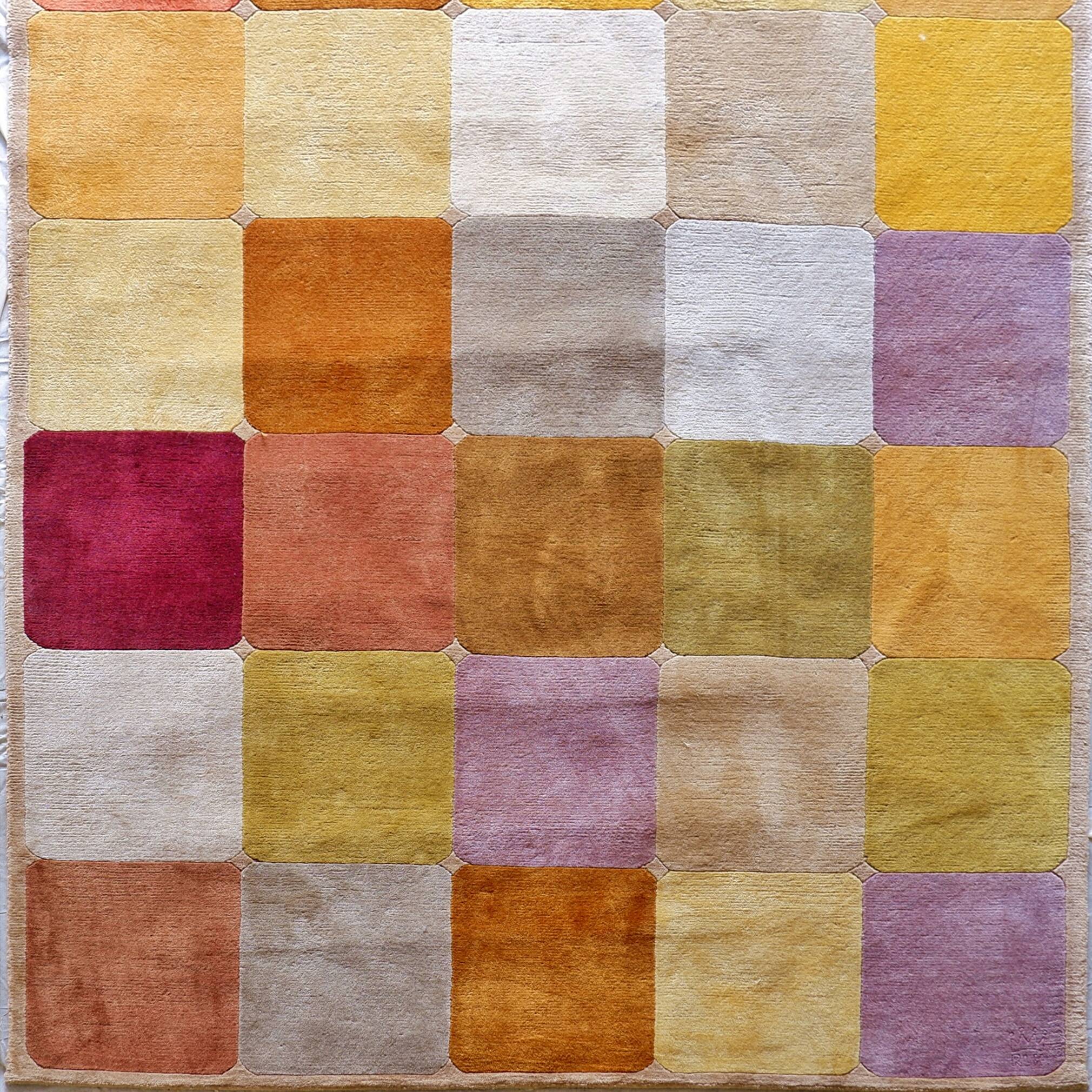 Wool velvet carpet "Robert Le Héros" Paris - 1990s 186x278