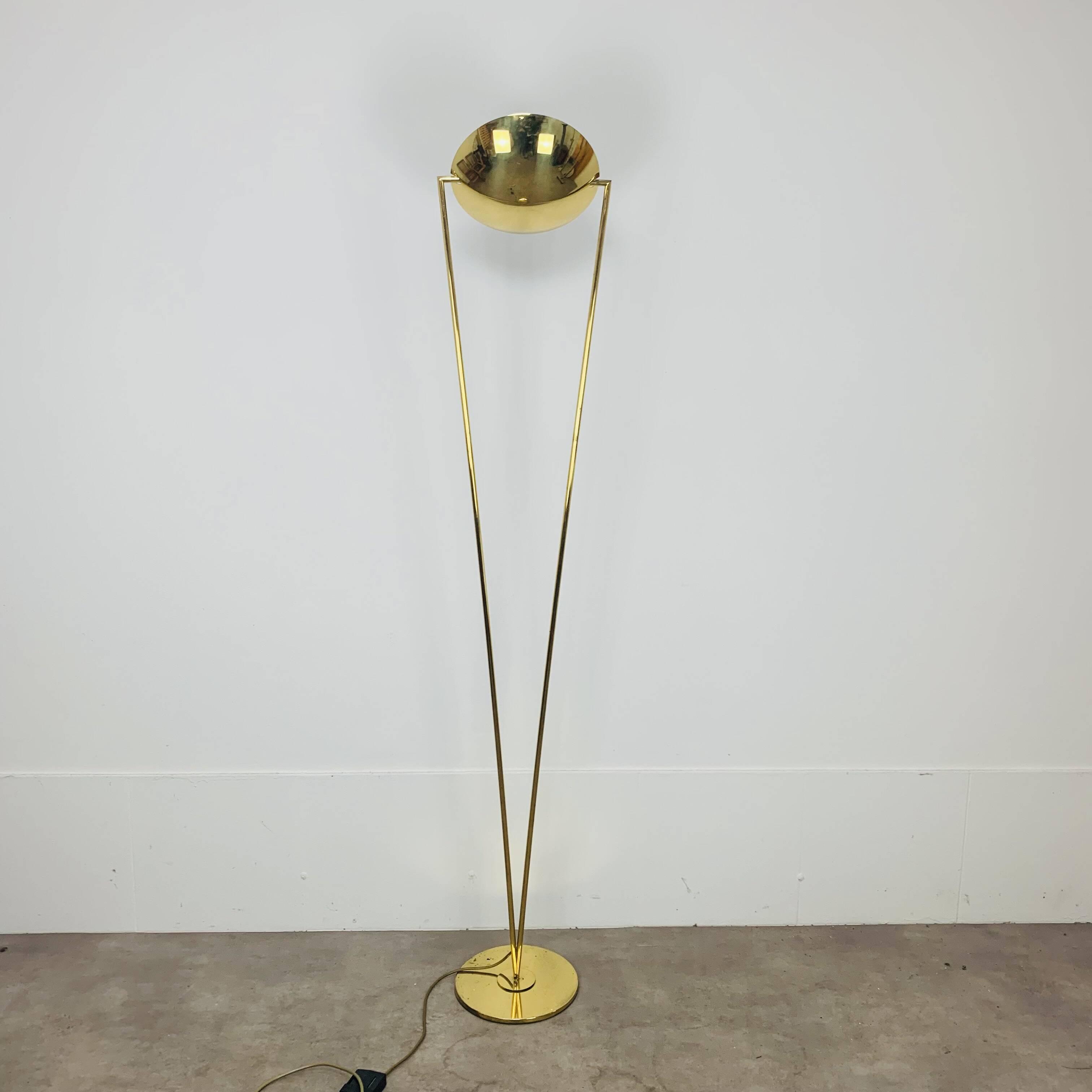 Victory Floor Lamp by Studio Artoff, Gold Brass, 1980s
