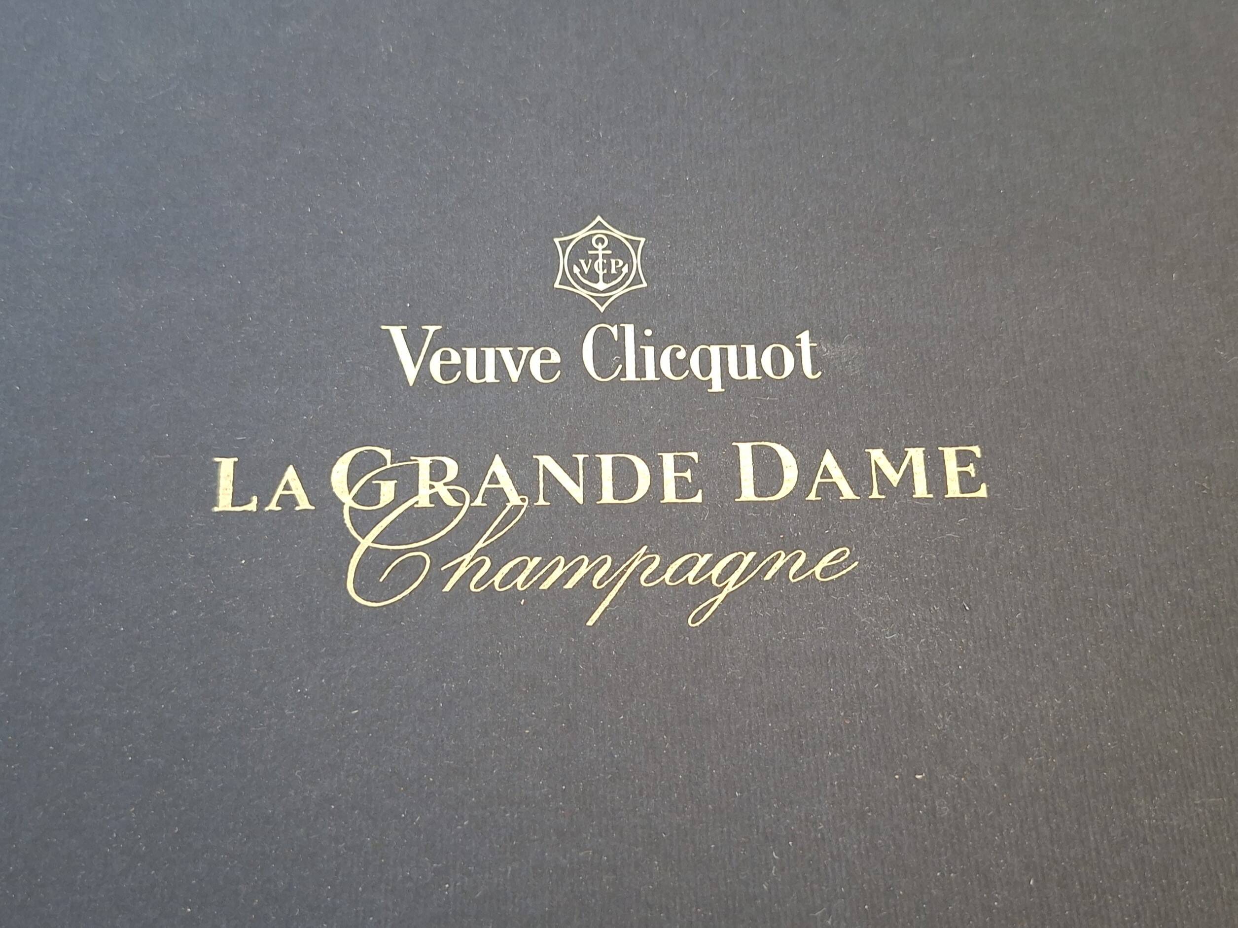 Set Esclusivo 2 Calici Champagne Veuve Clicquot "La Grande Dame" – Con Conf