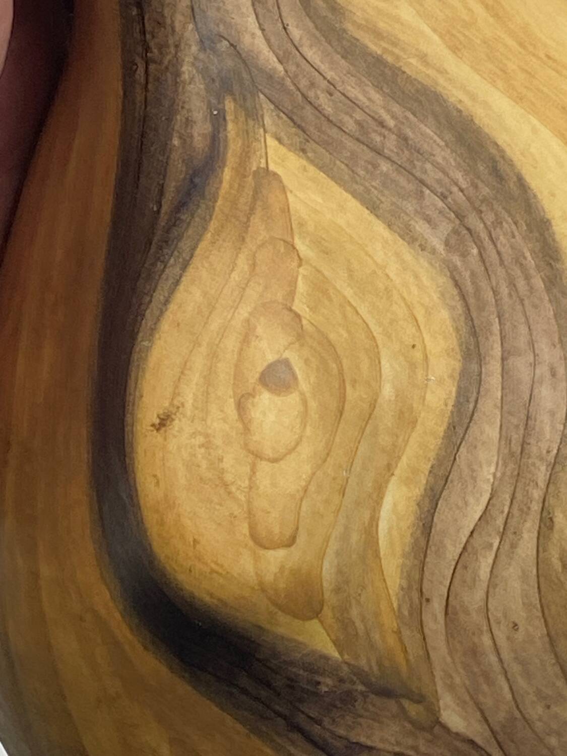 Vintage ceramic pitcher Vallauris Grandjean Jourdan imitation wood