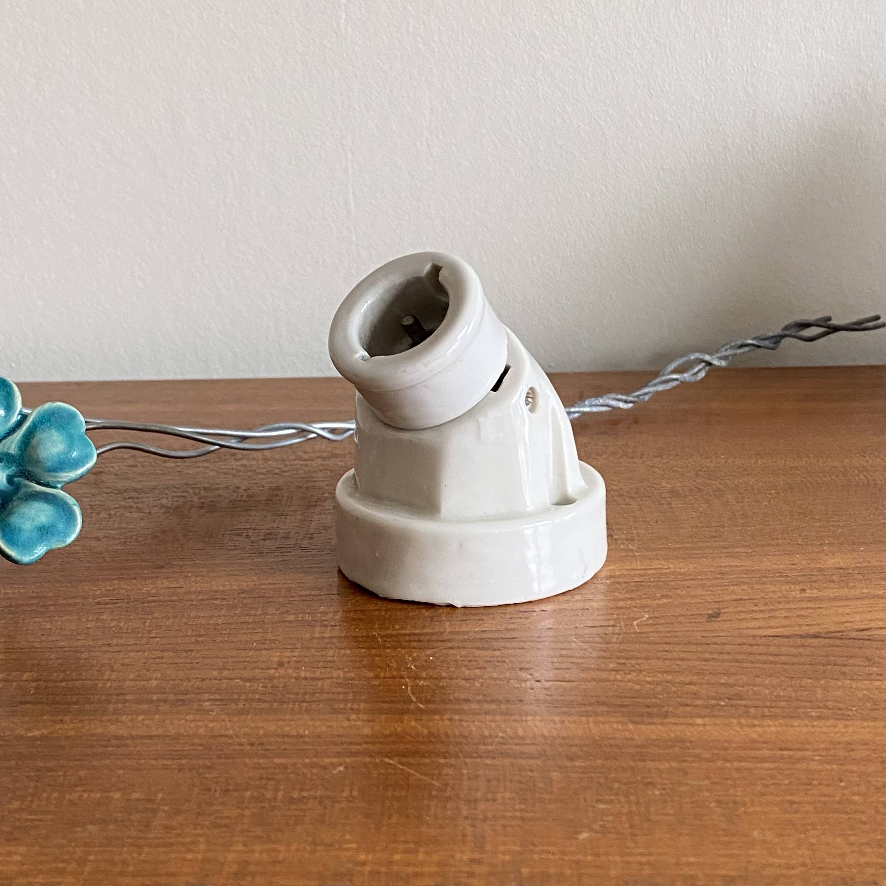 Ceramic wall light porcelain garage workshop antique lighting