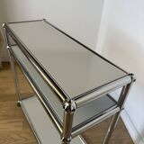 USM Haller side table in light grey