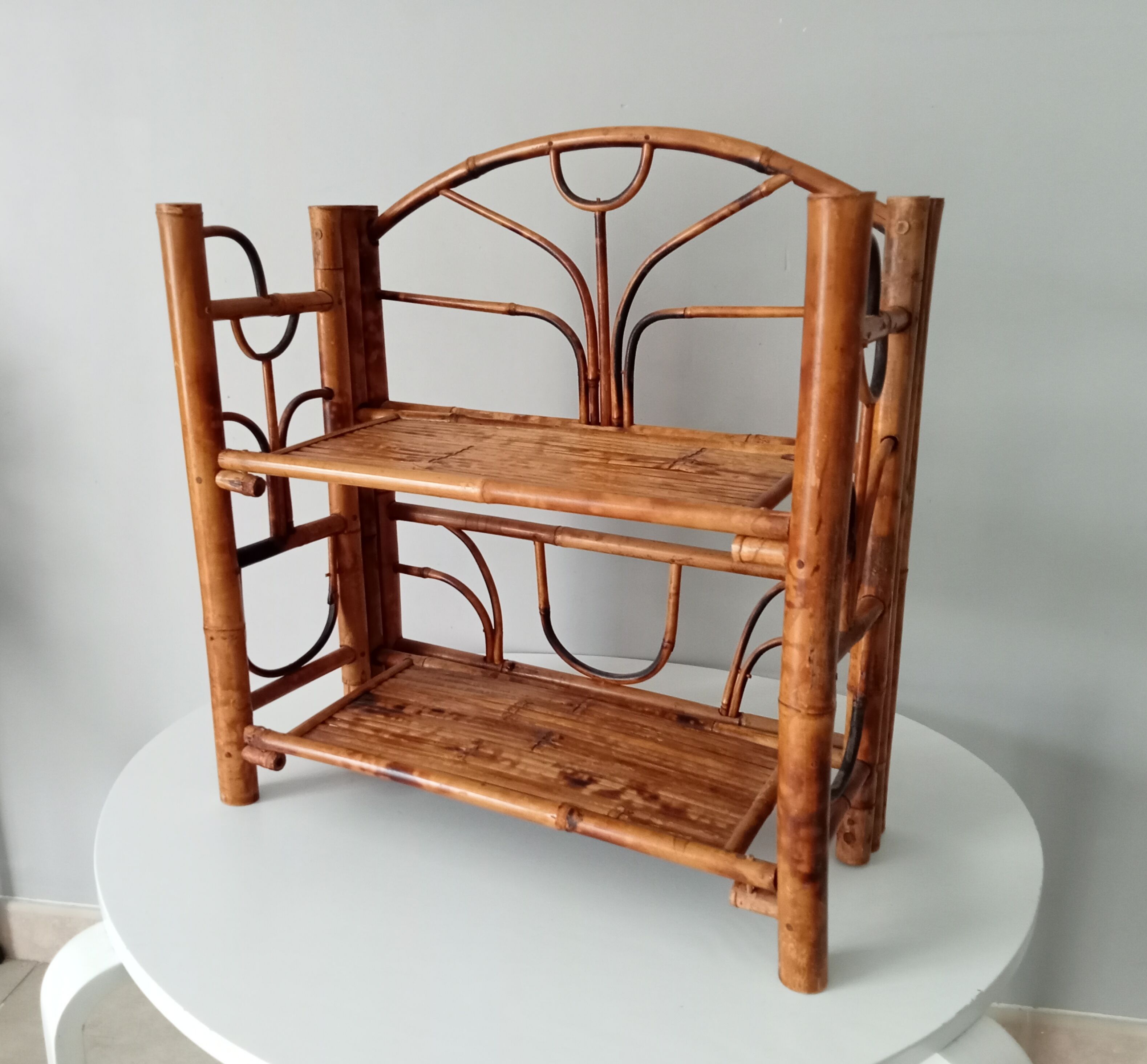 Vintage bamboo shelf 60s/70s