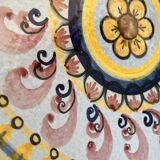 Large hand painted ceramic dish