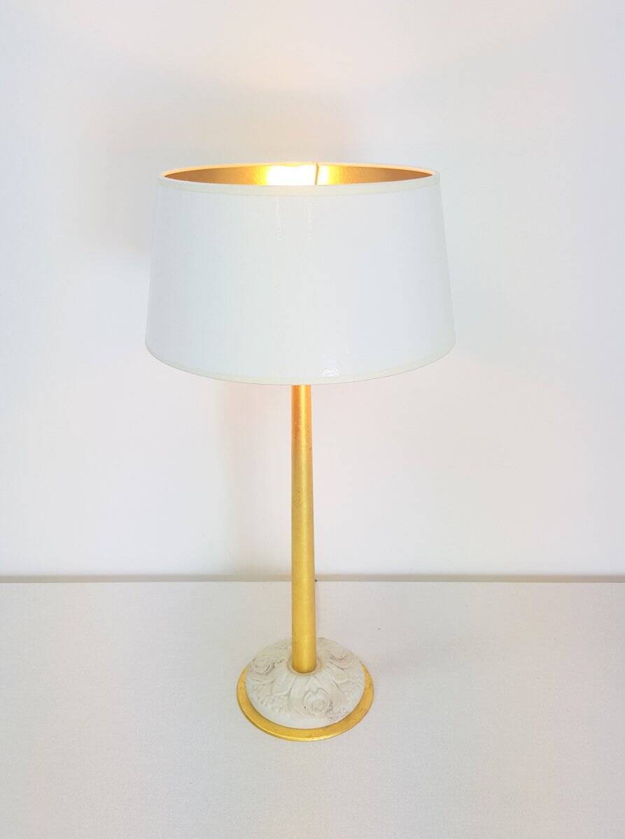 Regency Golden Table Lamp by Giulia Mangani, 1970s