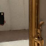 Miroir de style Louis XV en bois et stuc doré XX siècle