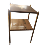 Alabaster harness brass foot