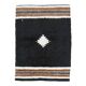 Vintage Turkish Hand-Knotted Wool Cotton Brown Kilim Area Rug 132x180
