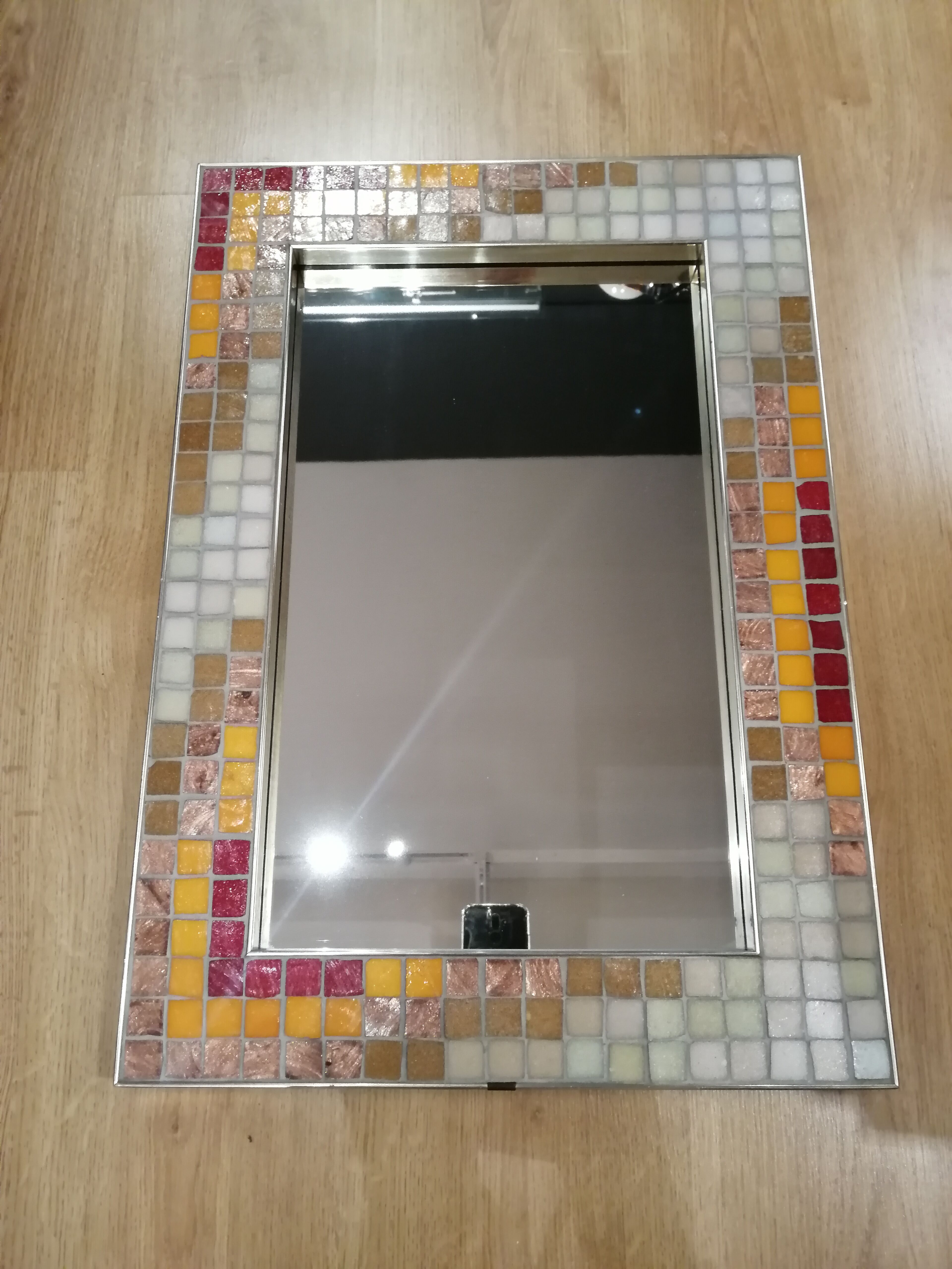 Vintage ceramic mirror