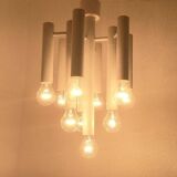 Minimalist suspension from the Swiss space age of the mid-century type 415 by Temde, 1960s.