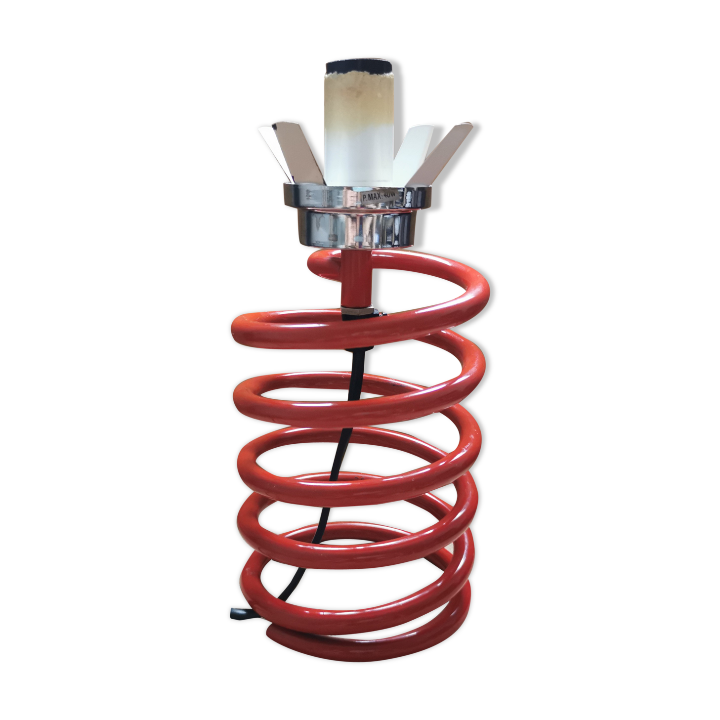 Red spring lamp foot