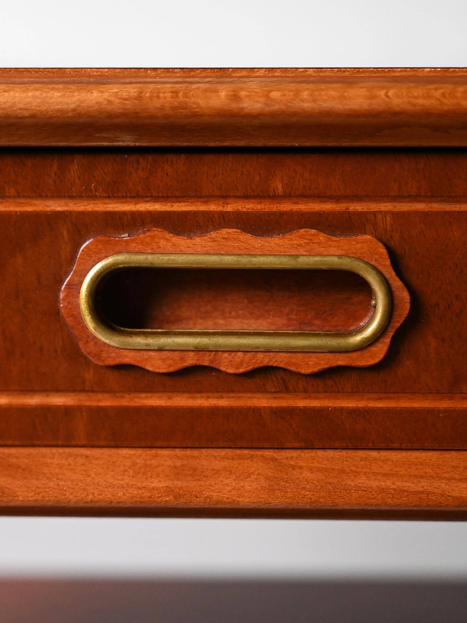 Pair of 1940s Scandinavian Mahogany Nightstands