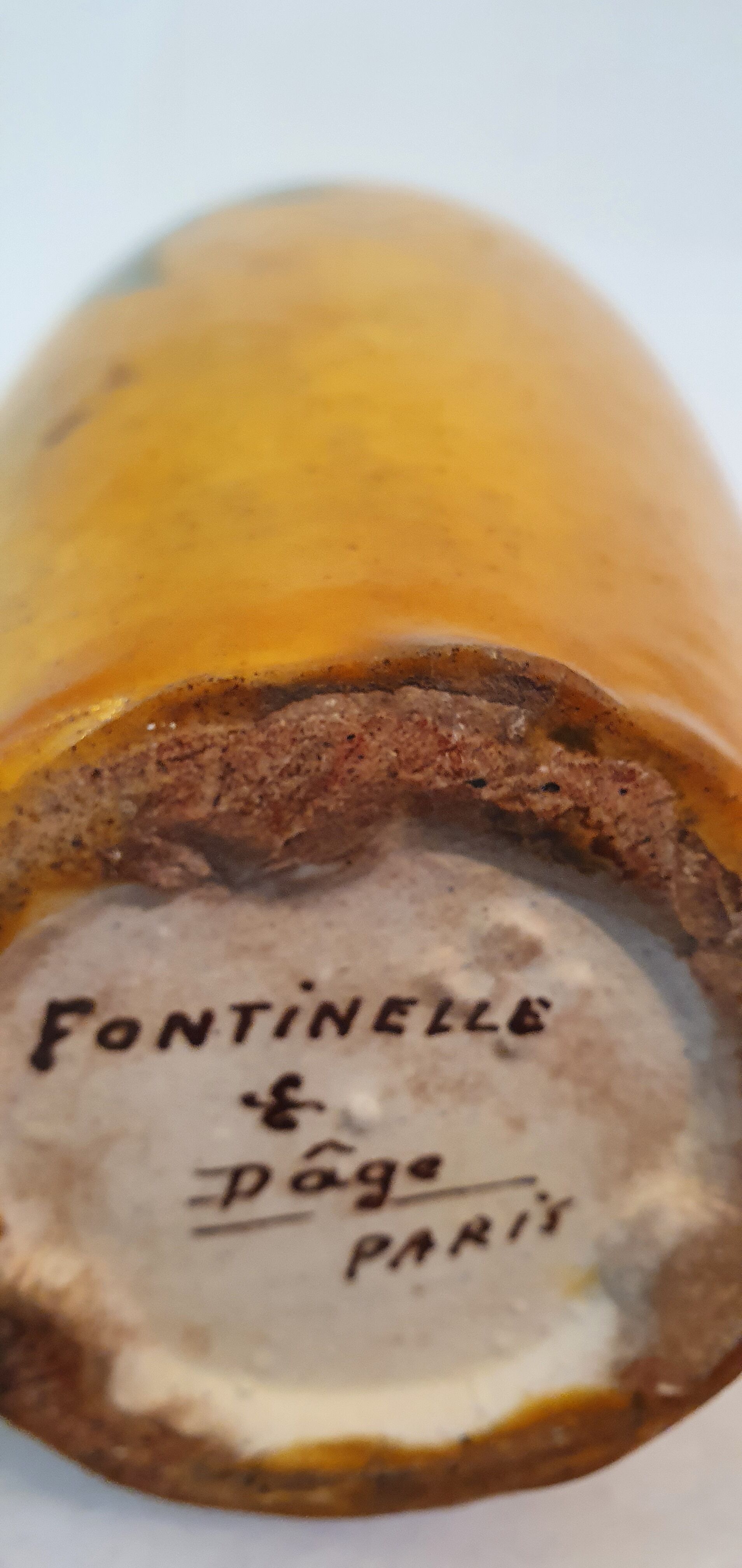 Art Deco vase by Fontinelle and Dâge, circa 1930