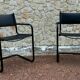 Black leather chairs
