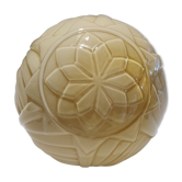 Plafonnier art déco en opaline ivoire