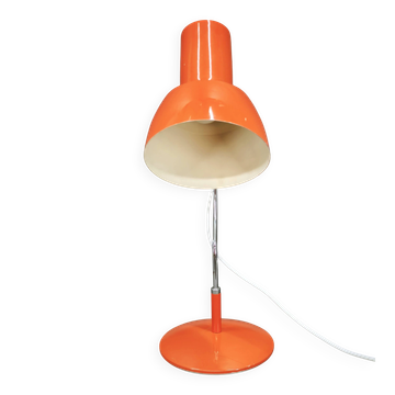 Josef Hůrka Orange Table Lamp for Napako, Czechoslovakia, 1960s