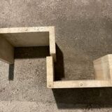 Travertine stone coffee table