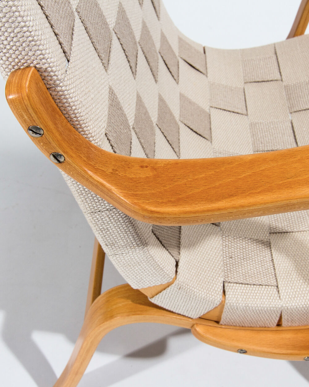 Bruno Mathsson Eva Armchairs in Beech & Linen, Mid Century Swedish Design 1960’s