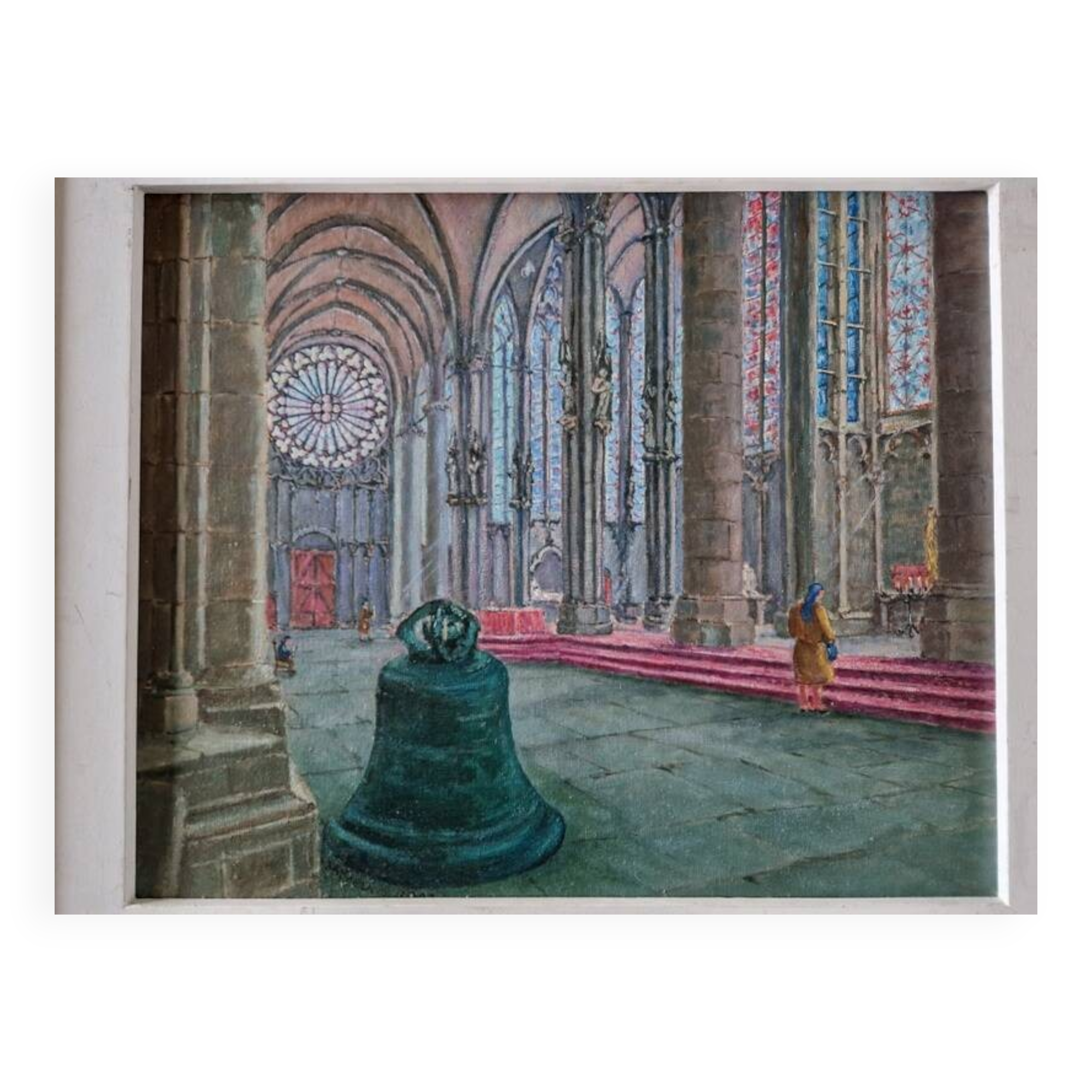 Christian Xapella (1927-2021) - Oil on canvas - Saint Nazaire Cathedral