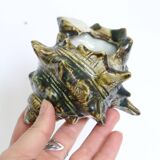 Kitsch ashtray, ceramics, shell shape, 50s