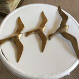 3 brass seagulls