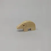 Rare set of 4 mid-century travertine anteater sculptures by Enzo Mari for F.lli Mannelli, 1970s