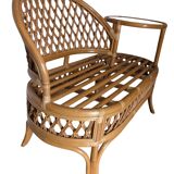 Rattan bench