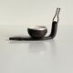 Brutalist escargot vintage candle holder