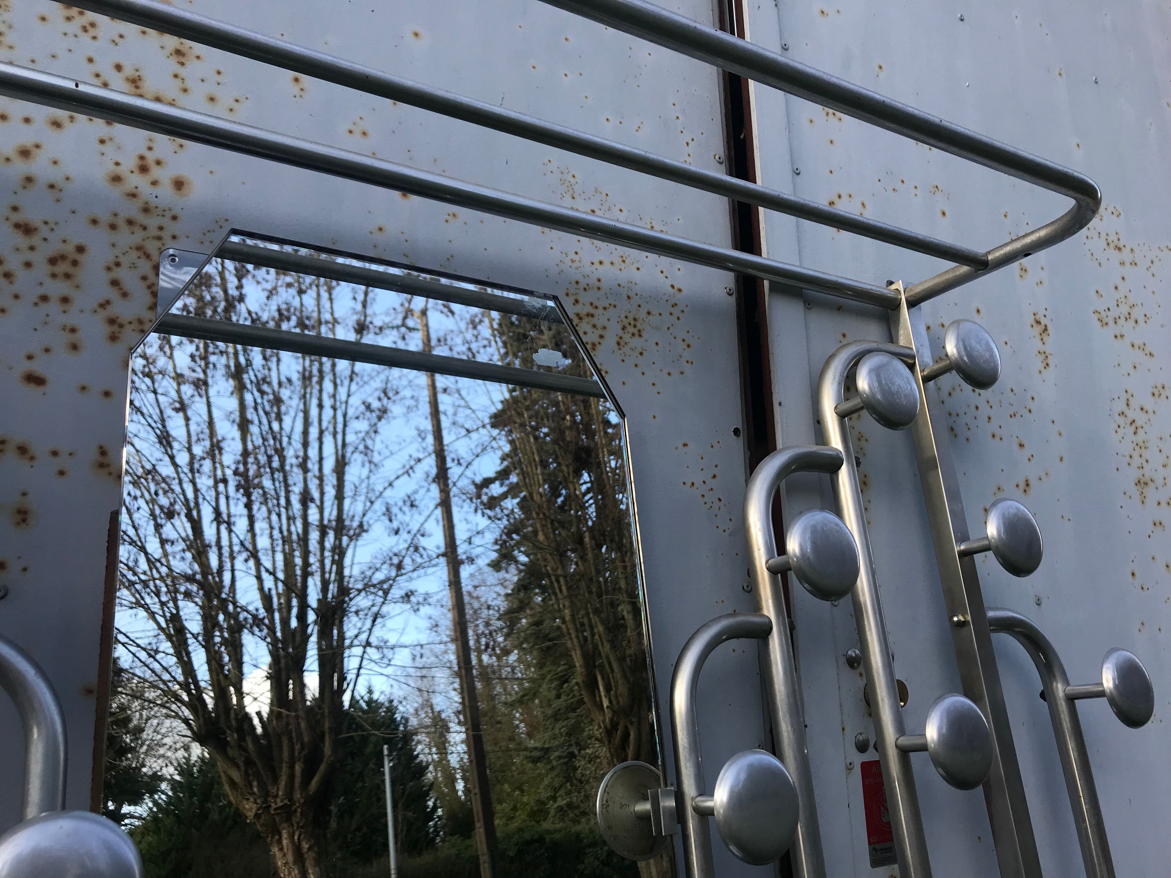 Art Deco tin cloakroom