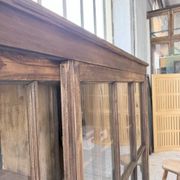 XXL industrial sideboard with glass doors