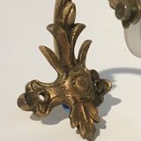 Brass Art Deco tulip sconce