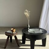 Large fish plate transparent glass Arcoroc vintage L38.5