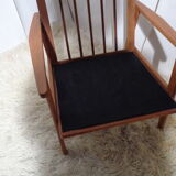 Vintage Scandinavian living room set in light wood