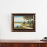 Painting „The Way to Home”, Scandinavian design, 1970s, by V. Kier