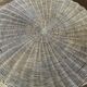 Rattan and metal coffee table
