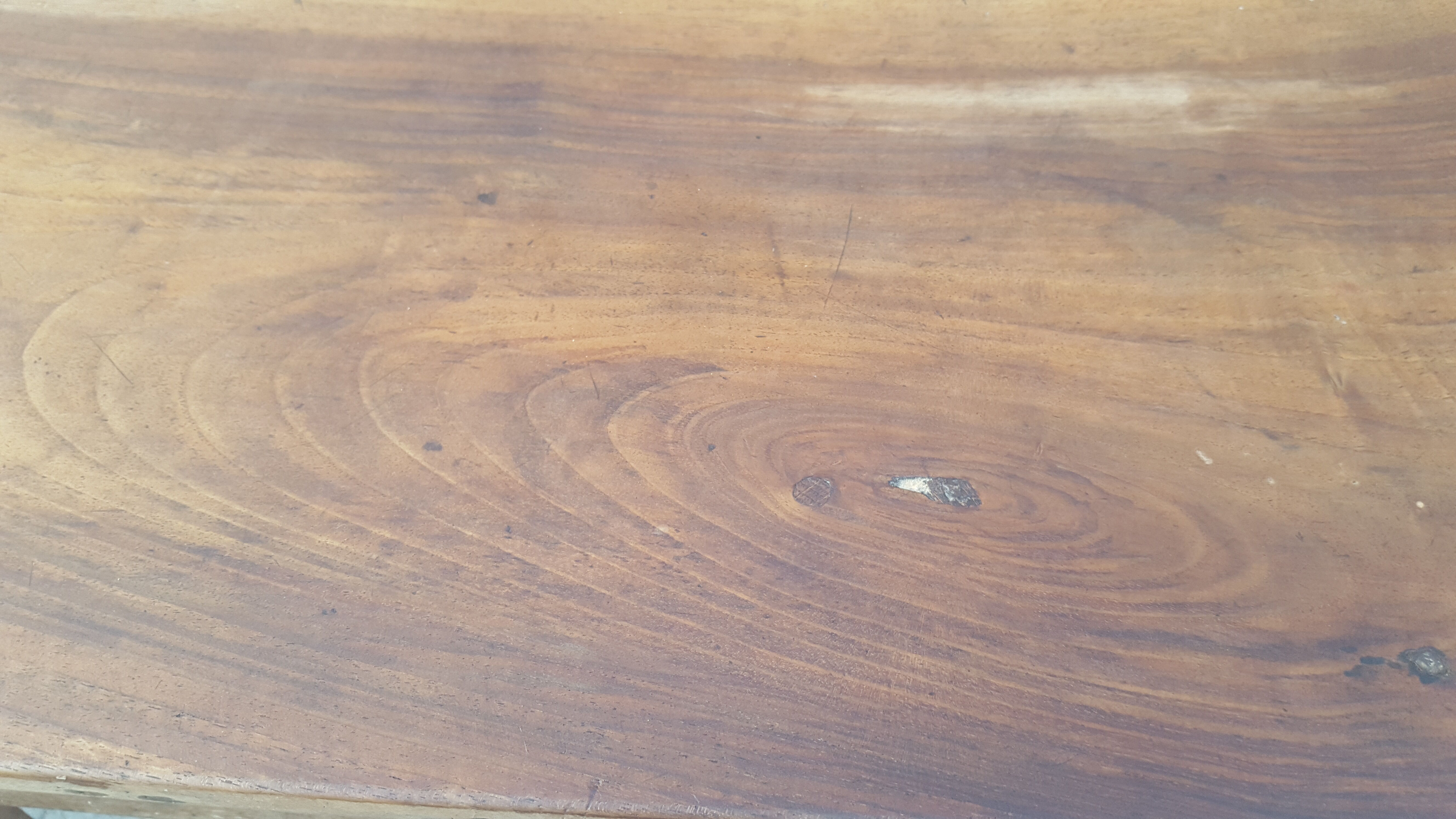 Farm table coffee table with drawers