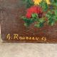 Bouquet in a jug, oil on canvas signed Rondeau 1963