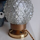 Lampe à poser globe vintage diamant