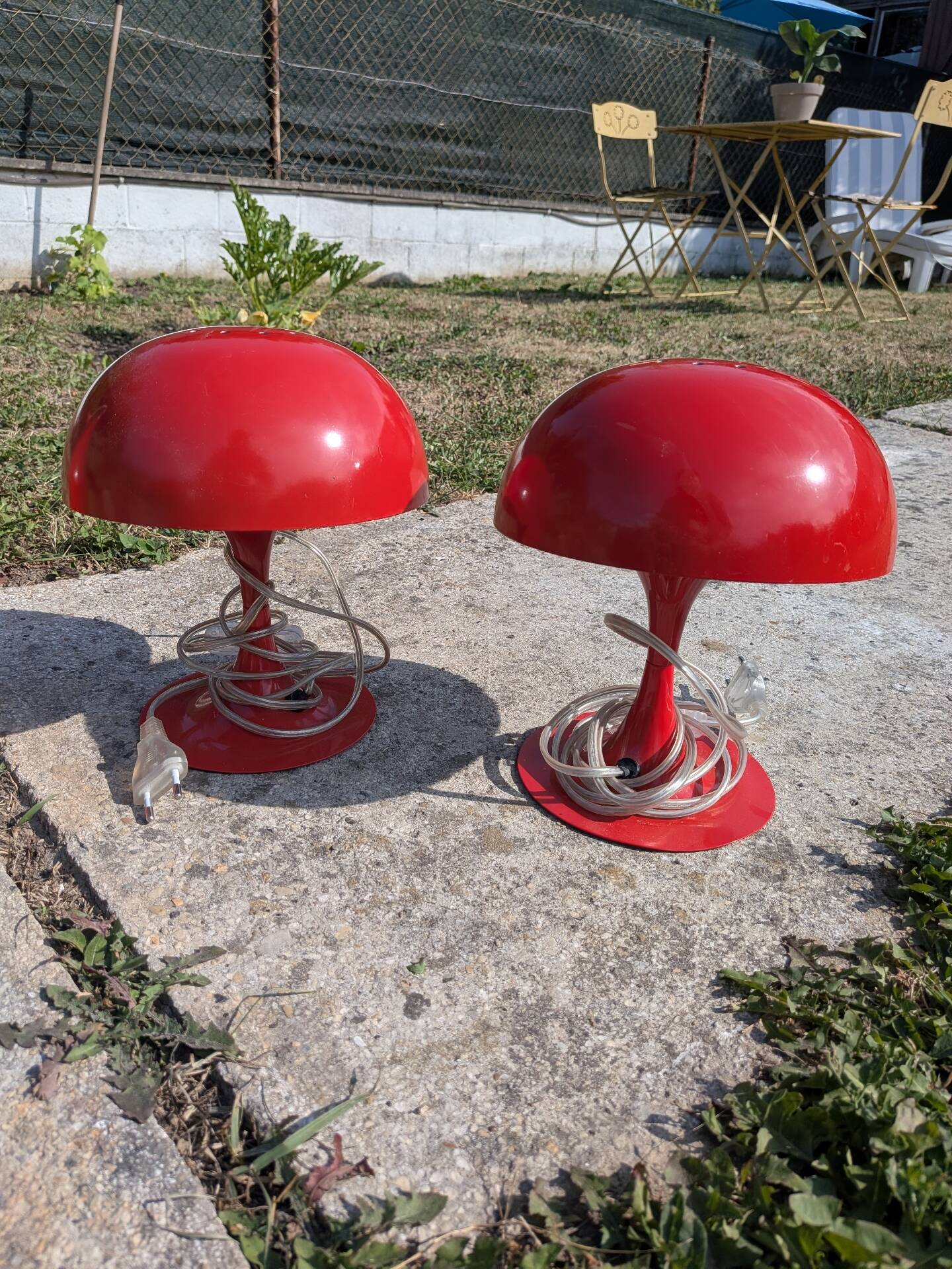 2 lampes à poser Space Age, 1970