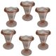 Lot de 6 coupes à glace Rosaline – Luminarc – Années 1970