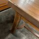 Table à manger vintage XL en bois massif