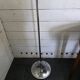 Vintage eyeball floor lamp in chrome metal with tulip base