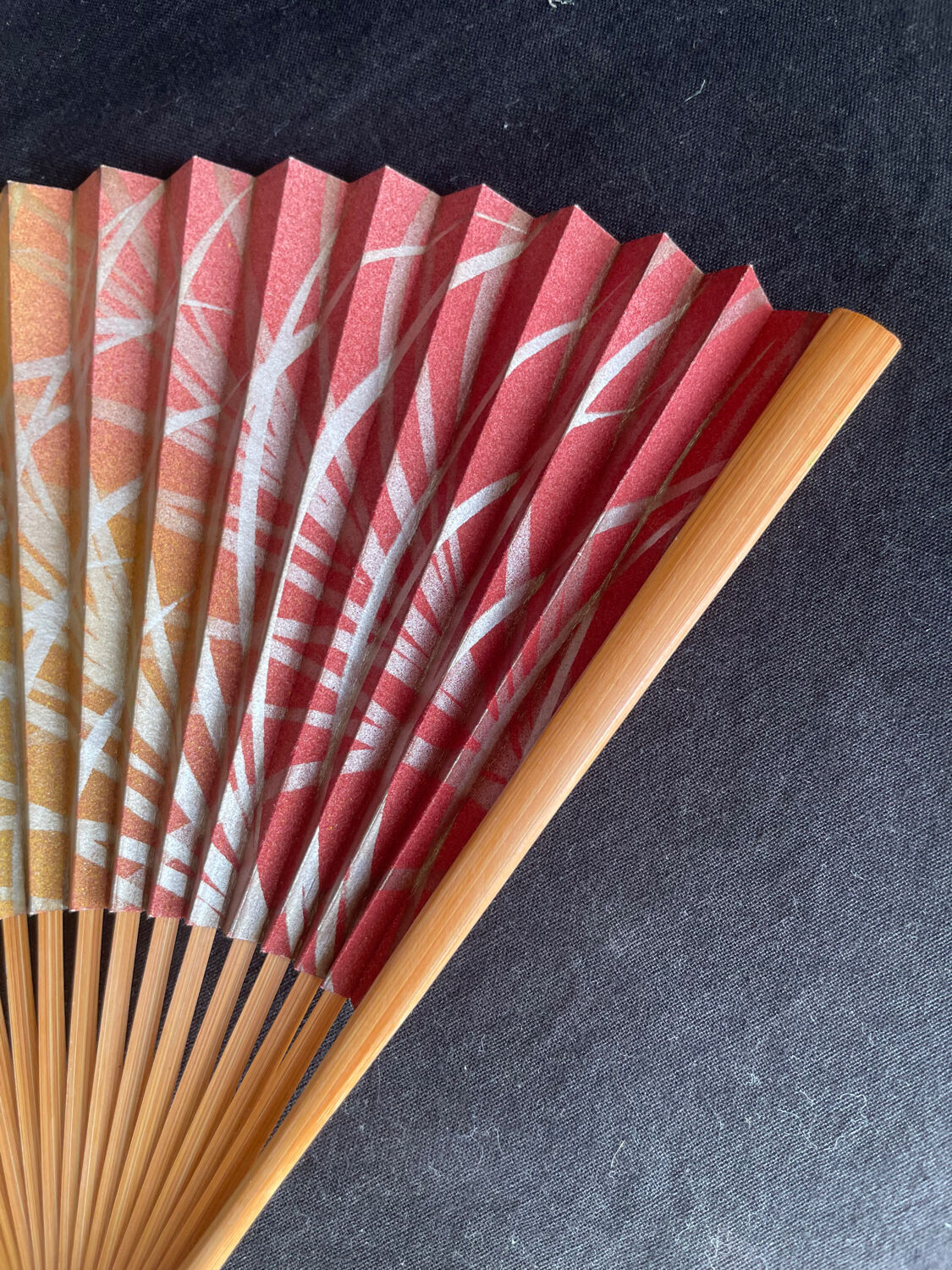 Antique Japanese folding fan