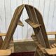 Pair of Indian teak armchairs