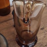 Amber glass carafe