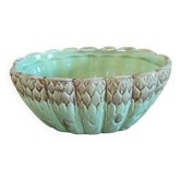 Antique sauce boat in slipware
