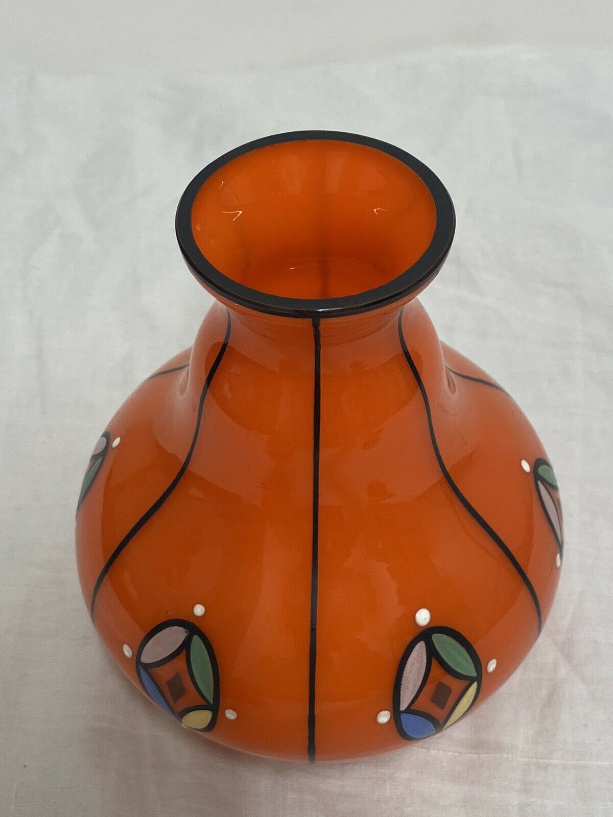 Vase Tango by Michael Powolny for Loetz glass period secession year 1915
