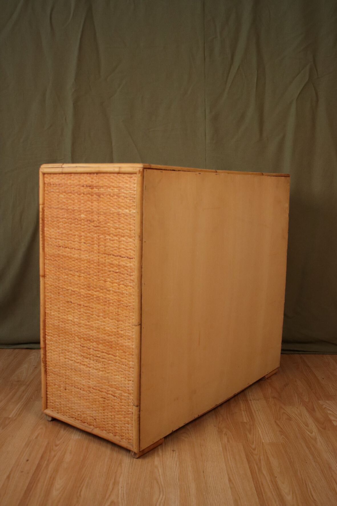 Rattan chest of drawers