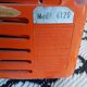 Vintage orange Prince portable TV