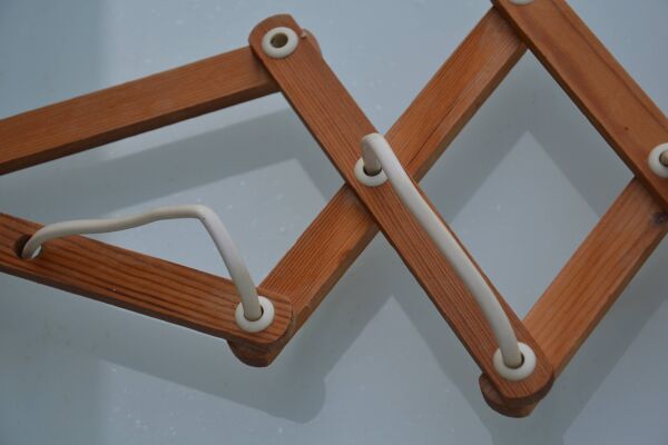 Applique murale extensible ikea/lampe en bois modèle sax 1985-90